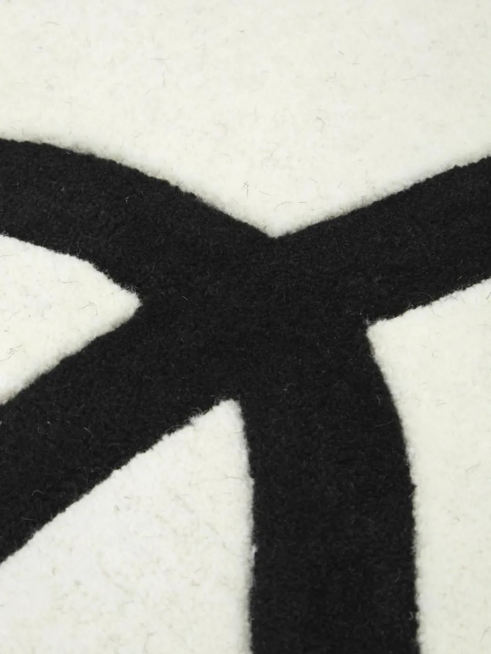 Handgetuft wollen vloerkleed Line met One Line tekening^Westwing Collection Outlet