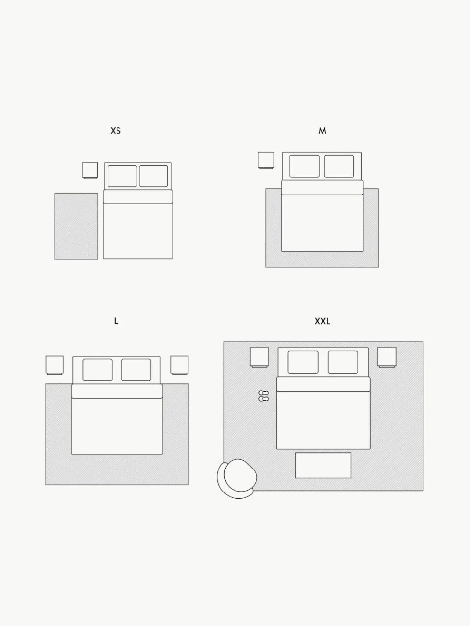 Handgetuft wollen vloerkleed Line met One Line tekening^Westwing Collection Outlet