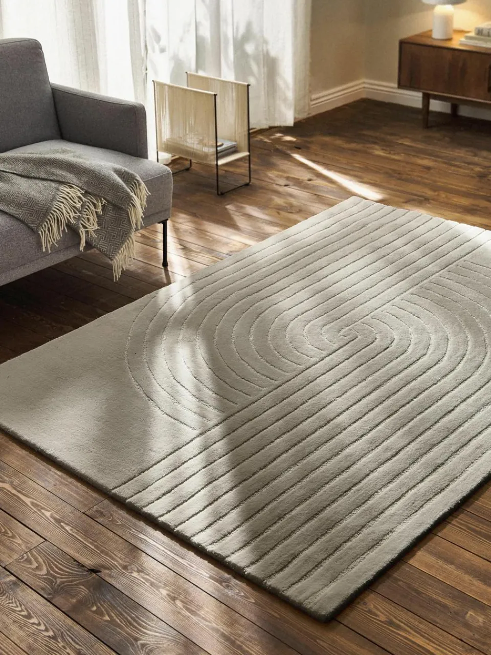 Handgetuft wollen vloerkleed Mason^Westwing Collection Fashion