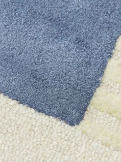 Handgetuft wollen vloerkleed Pierre met hoog-laag structuur^Westwing Collection New