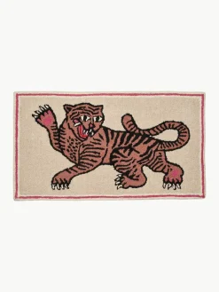 Handgetuft wollen vloerkleed roze Tiger^Bongusta Fashion
