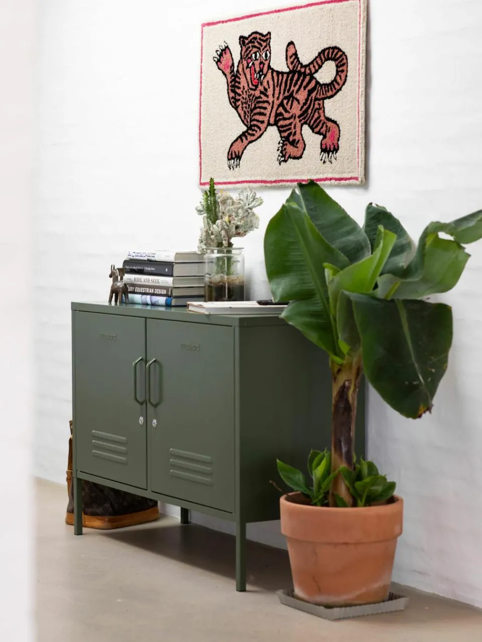 Handgetuft wollen vloerkleed roze Tiger^Bongusta Fashion