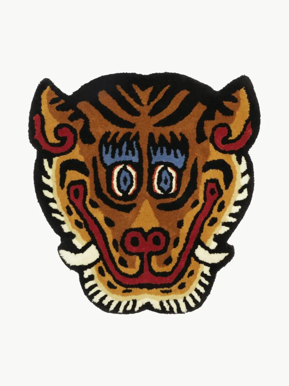 Handgetuft wollen vloerkleed Tiger Face^Bongusta New