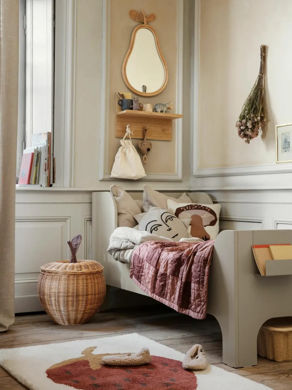 Handgetuft wollen vloerkleed Fruiticana^ferm LIVING Kids Outlet