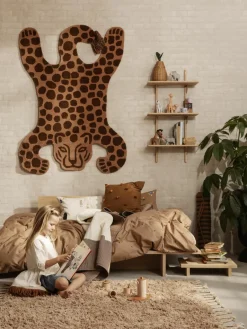 Handgetuft wollen vloerkleed Safari^ferm LIVING Kids Discount