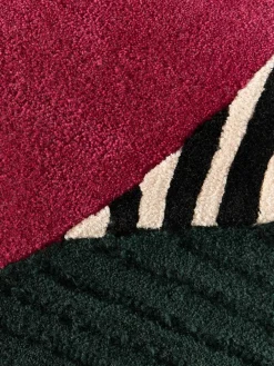 Handgetuft wollen vloerkleed Rosco met hoog-laag structuur^Westwing Collection Sale