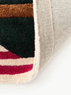 Handgetuft wollen vloerkleed Rosco met hoog-laag structuur^Westwing Collection Sale