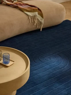 Handgetuft wollen vloerkleed Mason^Westwing Collection Fashion