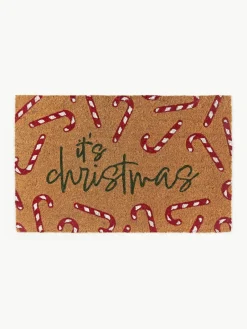 Handgetufte deurmat Anuka met kerstpatroon^Westwing Collection Sale
