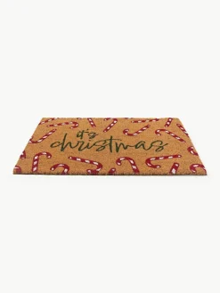 Handgetufte deurmat Anuka met kerstpatroon^Westwing Collection Sale