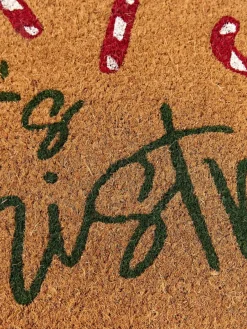 Handgetufte deurmat Anuka met kerstpatroon^Westwing Collection Sale