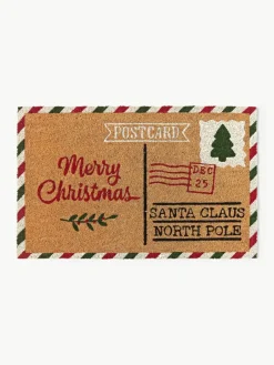 Handgetufte deurmat Yarrow met kerstpatroon^Westwing Collection Best