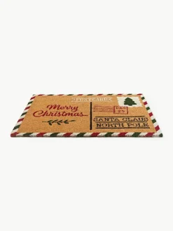 Handgetufte deurmat Yarrow met kerstpatroon^Westwing Collection Best
