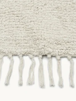 Handgetufte katoenen loper Daya met franjes^Westwing Collection Best
