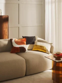 Handgetufte kussenhoes Malu met decoraties^Westwing Collection Sale