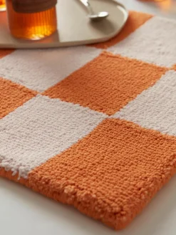 Handgetufte placemats Kio Check, 4 stuks^Jotex Sale