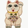 Handgetufte wollen deurmat Lucky^Bongusta New