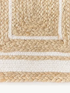 Handgeweven jute deurmat Clover^Westwing Collection Discount