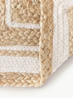 Handgeweven jute deurmat Clover^Westwing Collection Discount