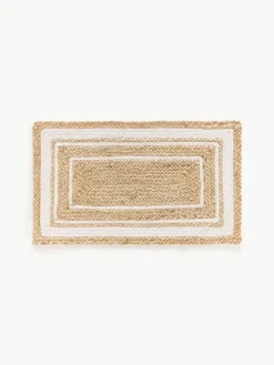 Handgeweven jute deurmat Clover^Westwing Collection Discount