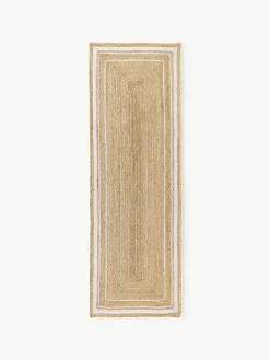 Handgeweven jute loper Clover^Westwing Collection Sale