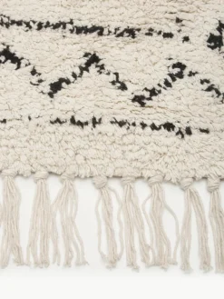 Handgeweven katoenen loper Fionn met franjes^Westwing Collection Clearance