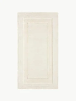 Handgeweven katoenen vloerkleed Dania met hoog-laag structuur^Westwing Collection New