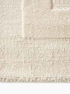 Handgeweven katoenen vloerkleed Dania met hoog-laag structuur^Westwing Collection New