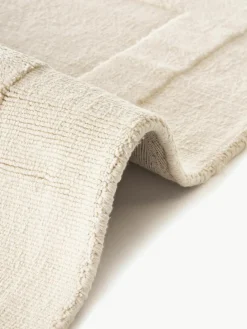Handgeweven katoenen vloerkleed Dania met hoog-laag structuur^Westwing Collection New