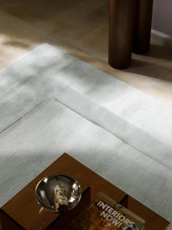 Handgeweven katoenen vloerkleed Dania met hoog-laag structuur^Westwing Collection Outlet