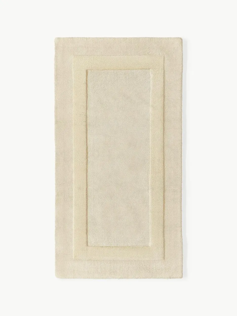 Handgeweven katoenen vloerkleed Dania met hoog-laag structuur^Westwing Collection Fashion