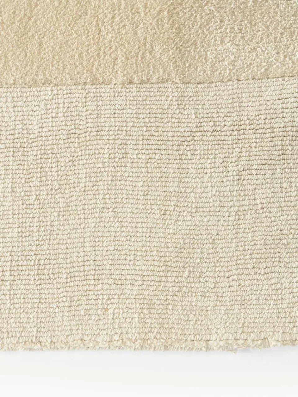 Handgeweven katoenen vloerkleed Dania met hoog-laag structuur^Westwing Collection Fashion