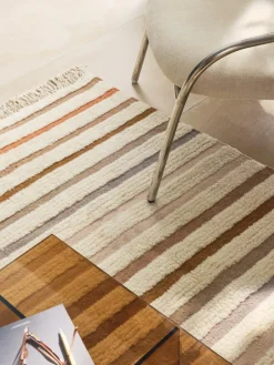 Handgeweven Kelim vloerkleed Calais met franjes^Westwing Collection Outlet