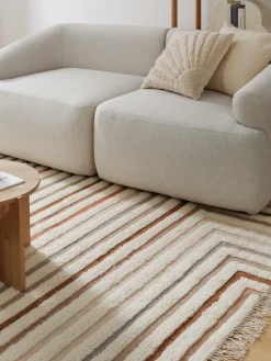 Handgeweven Kelim vloerkleed Calais met franjes^Westwing Collection Outlet