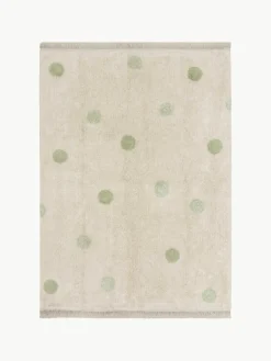 Handgeweven kindervloerkleed Hippy Dots, wasbaar^Lorena Canals Hot