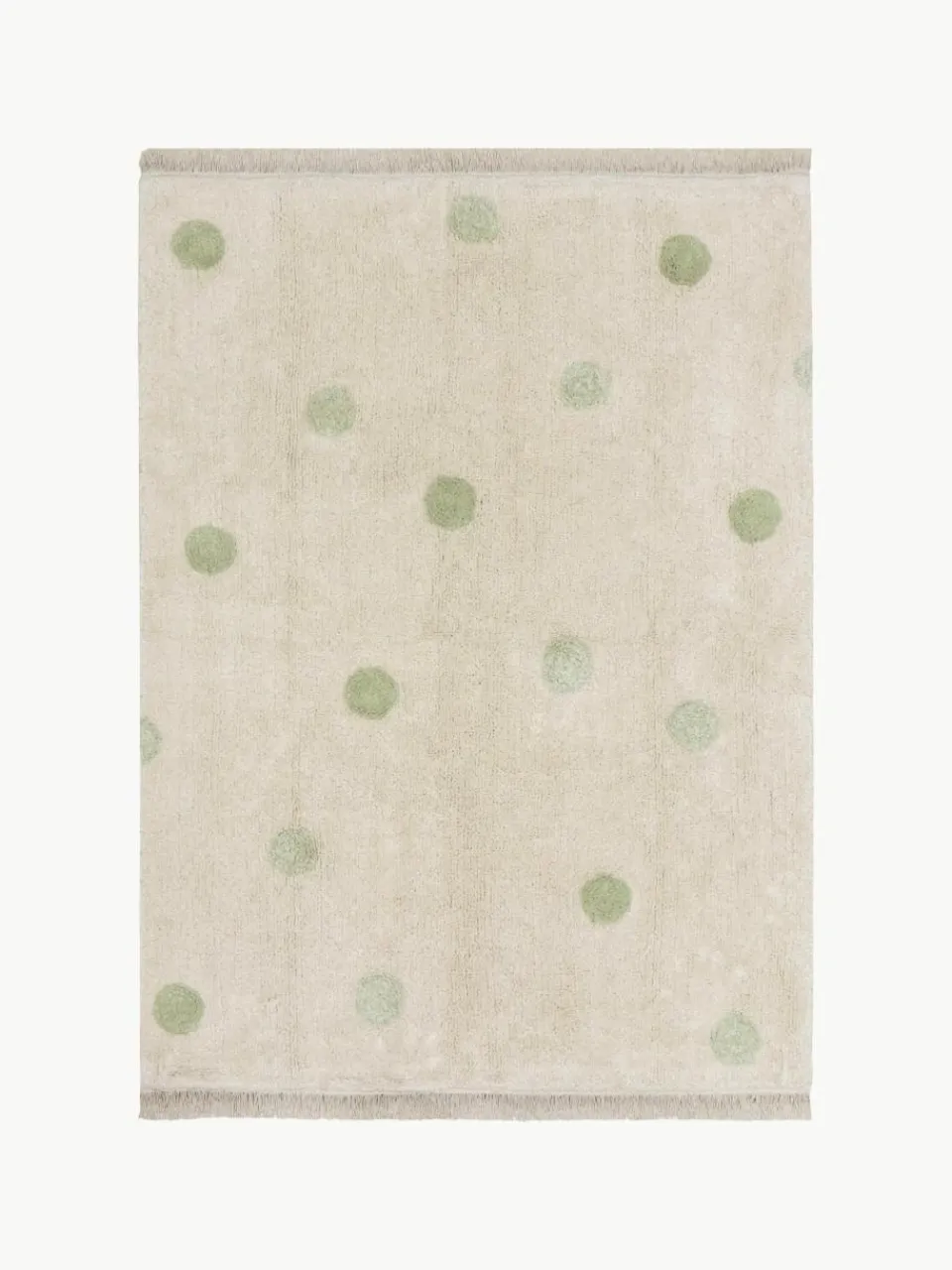 Handgeweven kindervloerkleed Hippy Dots, wasbaar^Lorena Canals Hot