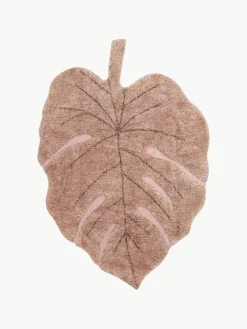 Handgeweven kindervloerkleed Monstera met hoog-laag effect, wasbaar^Lorena Canals New