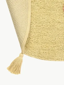 Handgeweven kindervloerkleed You're My Sunshine met kwastjes, wasbaar^Lorena Canals Fashion