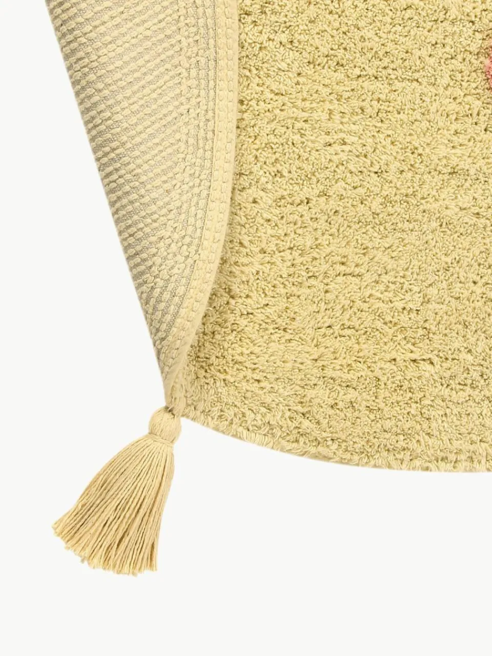Handgeweven kindervloerkleed You're My Sunshine met kwastjes, wasbaar^Lorena Canals Fashion