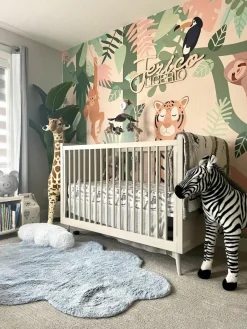Handgeweven kindervloerkleed Dream met hoog-laag effect, wasbaar^Lorena Canals Clearance