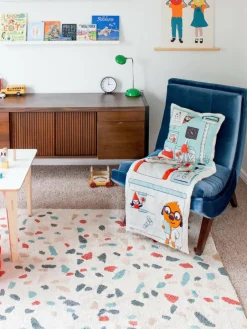 Handgeweven kindervloerkleed Terrazzo, wasbaar^Lorena Canals Best