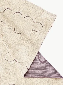 Handgeweven kindervloerkleed Clouds met hoog-laag effect, wasbaar^Lorena Canals Hot
