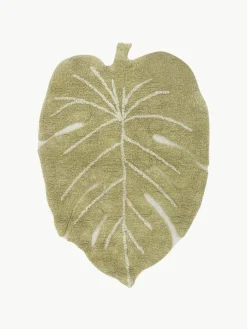 Handgeweven kindervloerkleed Mini Monstera met hoog-laag effect, wasbaar^Lorena Canals Best