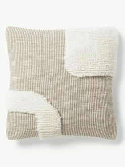 Handgeweven kussenhoes Wool^Westwing Collection Online