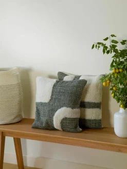 Handgeweven kussenhoes Wool^Westwing Collection Outlet