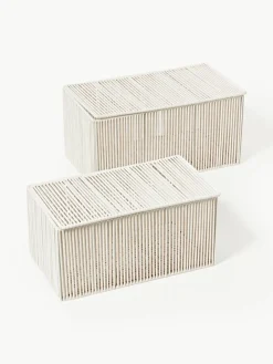 Handgeweven opbergdozen Gabe van touw, 2-delig^Westwing Collection Fashion