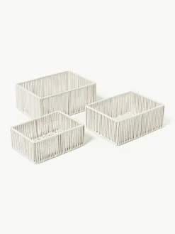 Handgeweven opbergdozen Gabe van touw, 3-delig^Westwing Collection Outlet
