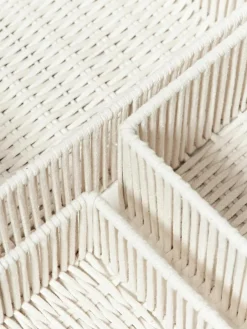Handgeweven opbergdozen Gabe van touw, 3-delig^Westwing Collection Outlet