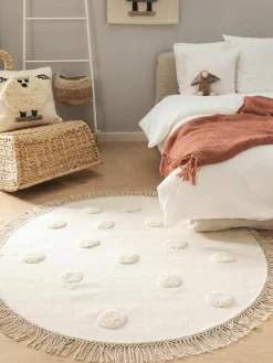 Handgeweven rond kindervloerkleed Carlson van wol^Benuta Hot
