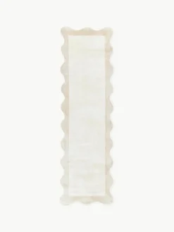 Handgeweven viscose loper Wavy met golvende rand^Westwing Collection Discount